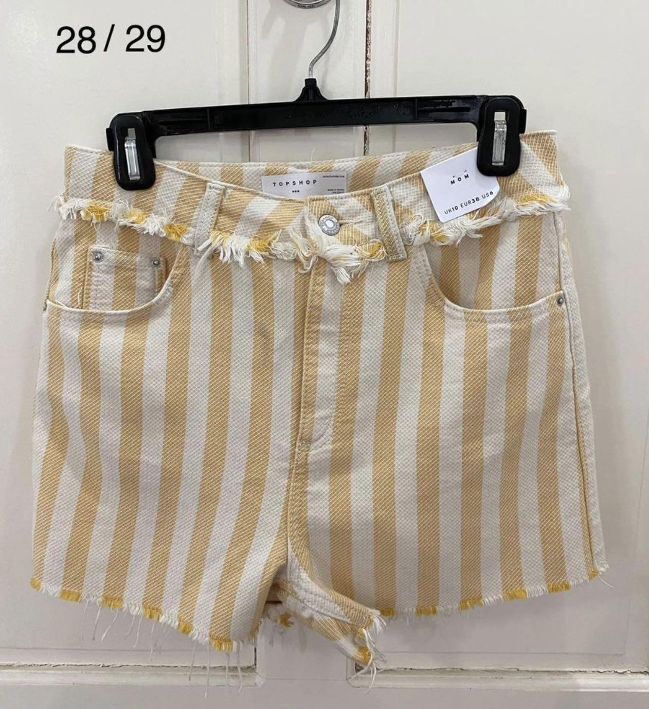 ORIGINAL TOPSHOP BNWT YELLOW STRIPED 