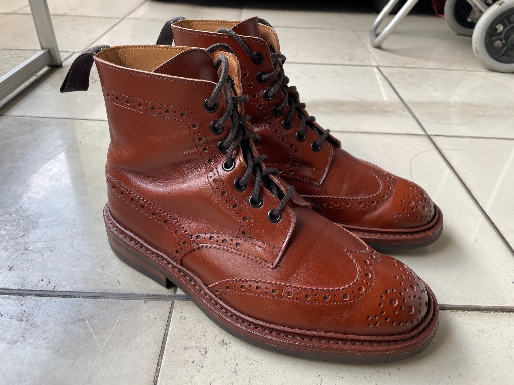 Tricker's Stow Country Boots in Marron Antique - UK Size 5 - 4497S