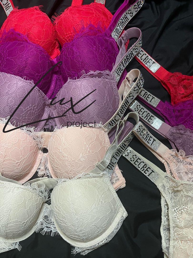 Victoria's Secret Forever Pink Archive Lace Corset and Knicker Set