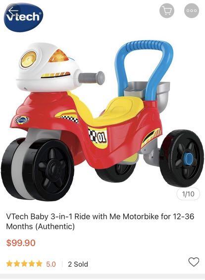 Vtech 3 in 1 ride on top