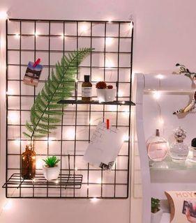 Wall Iron Grid Decor (BLACK) | DURABLE | 30CM X 60CM | INSTAX POLAROID