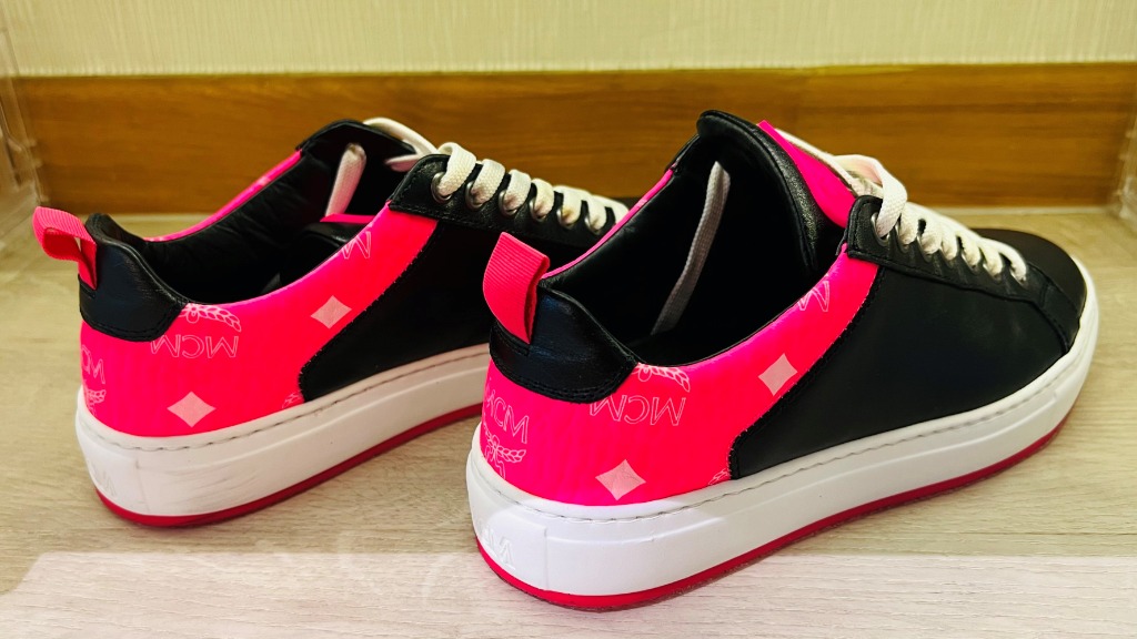 Mcm best sale black sneakers