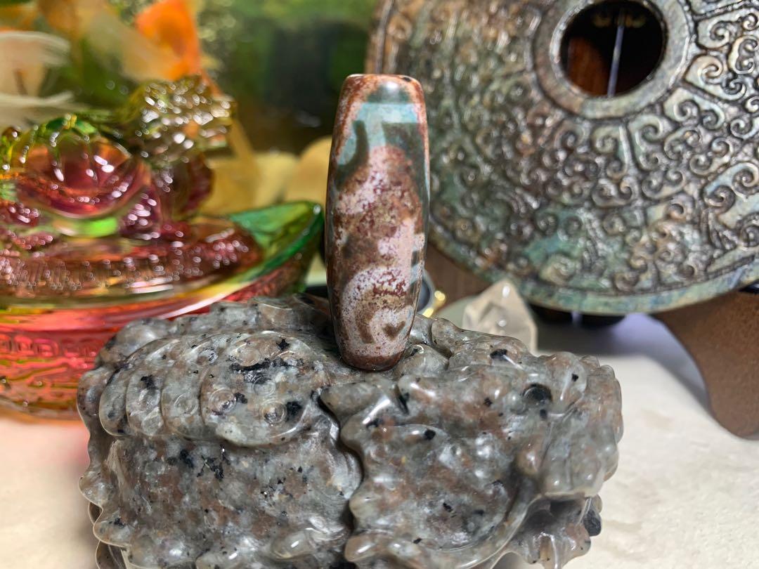 The Green Tara◇特殊天珠◇蓮花宝瓶天珠 中高