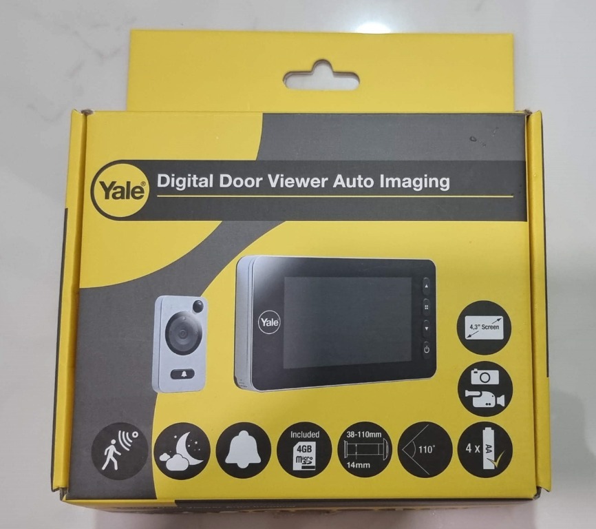 Yale Digital Door Viewer DDV3, Furniture & Home Living, Security