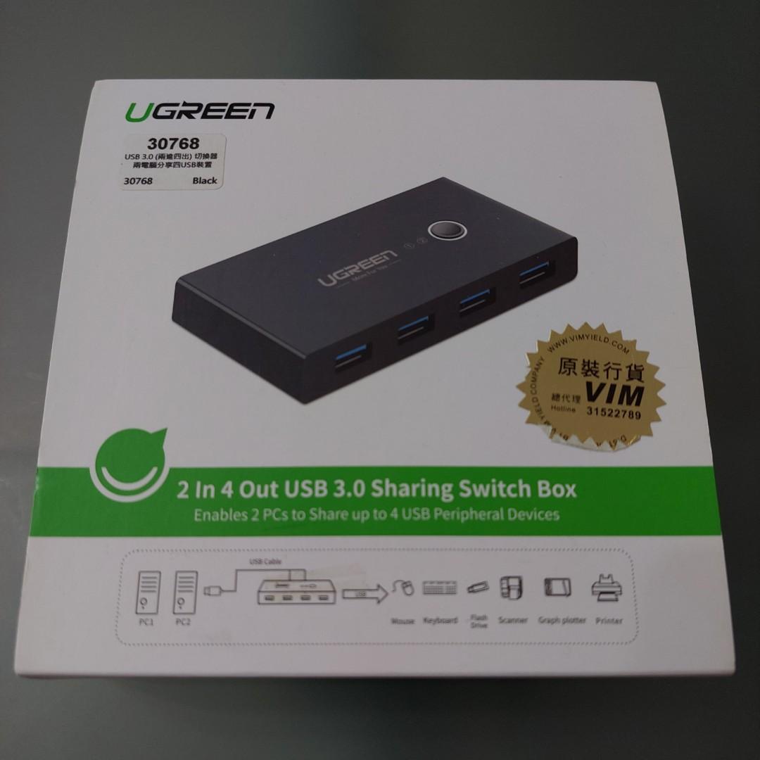 2 In 4 Out USB 3.0 Sharing Switch Box, 電腦＆科技, 電腦周邊及配件
