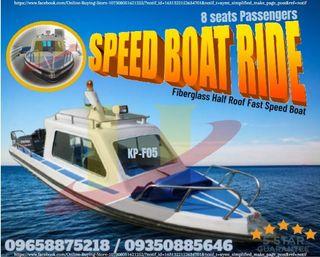8 Seats Fiberglass Speed Boat Ride Passengers
