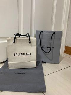 保證真品 Balenciaga 白色 真皮紙袋包 超便宜賣