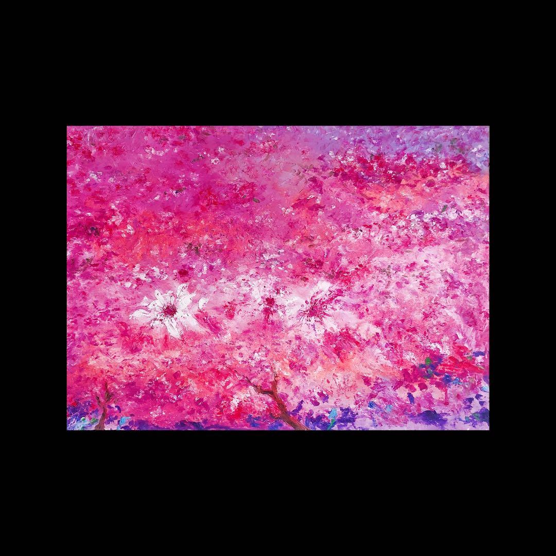 Abstract Oil painting desk setup decoration elegant artwork painting