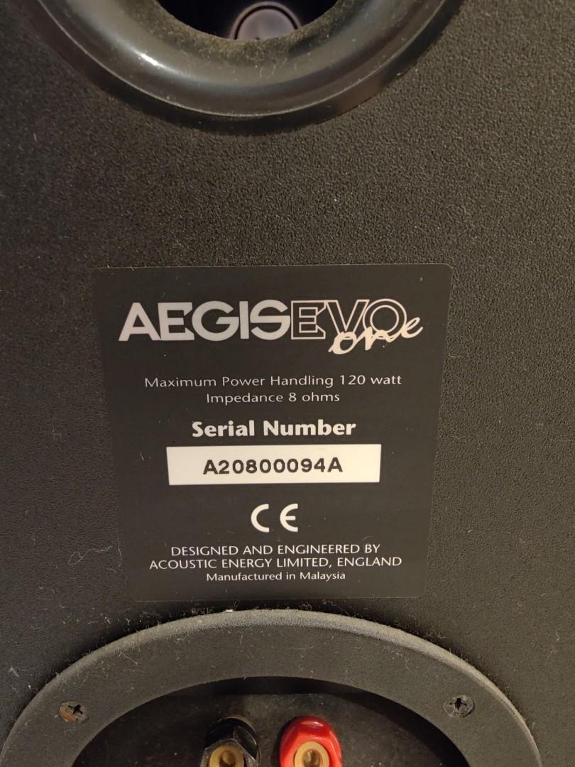 Acoustic Energy Aegis Evo One bookshelf speakers, Audio, Soundbars