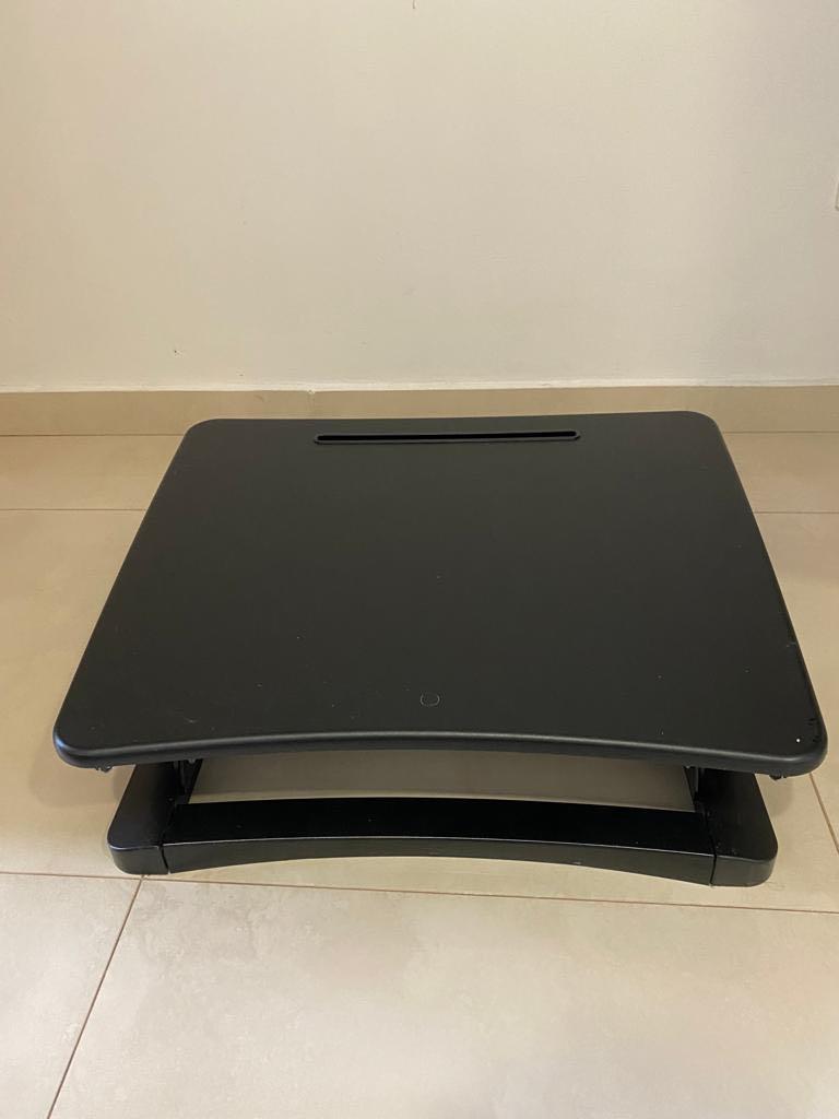 Adjustable height desktop laptop table, Furniture & Home Living