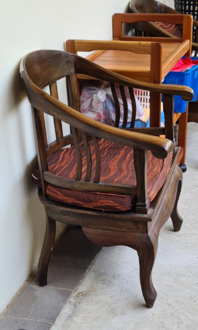 Antique Wooden Chair, Furniture & Home Living, Furniture, Chairs on