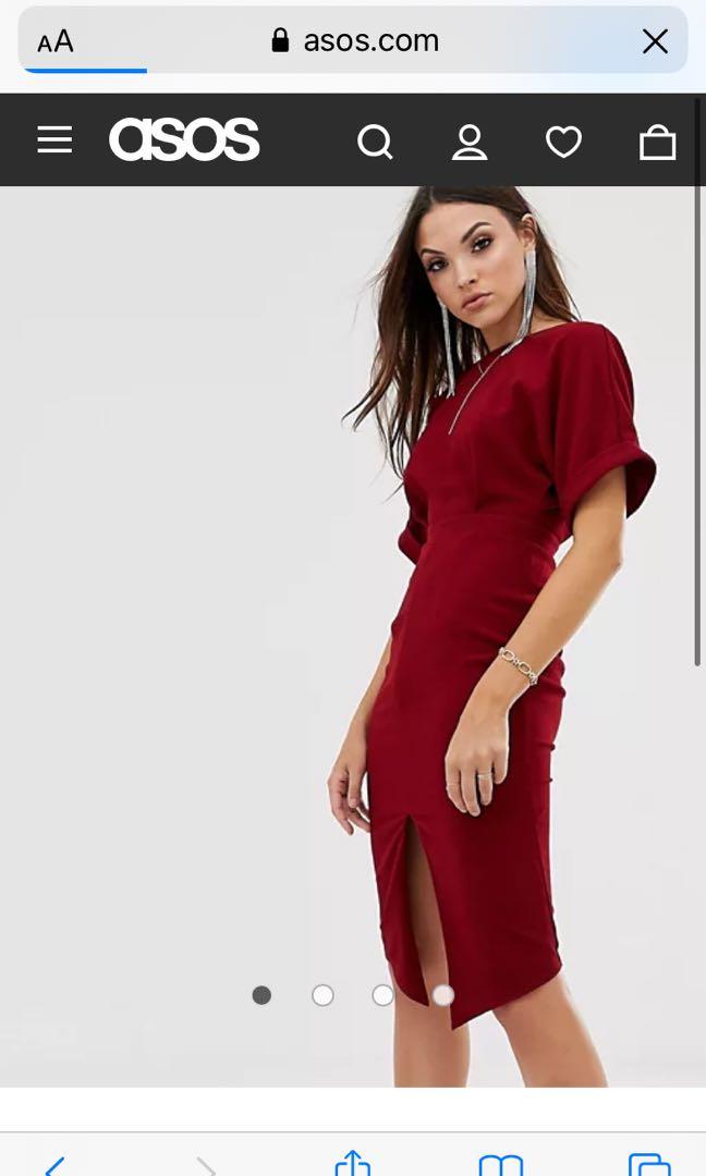 Asos midi wiggle dress shop