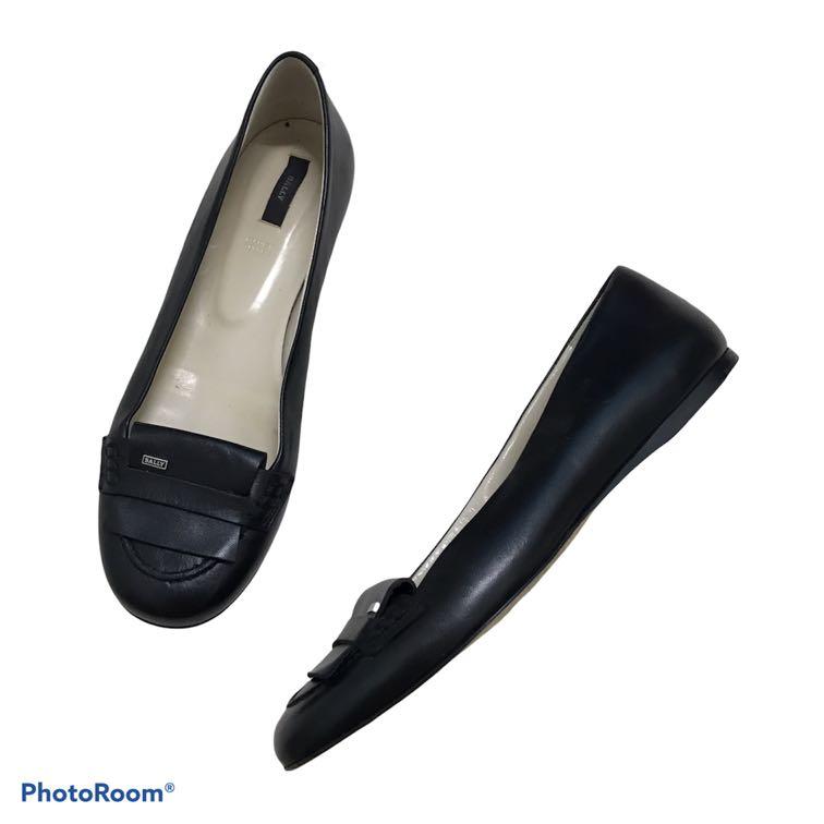 Aut. Bally Neopola Leather Flat Shoes