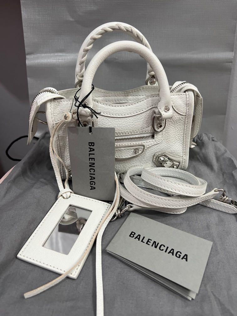 Balenciaga nano city white clearance