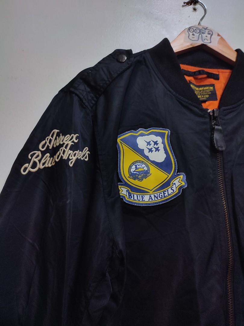 Avirex Blue Angels Flight Bomber Jacket, Men's Fashion, Coats