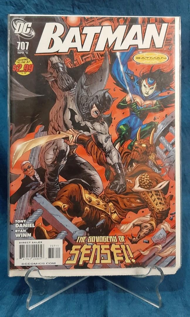 BATMAN COMICS 707 708 709 710 711 712 (Category: Comics & Manga) located in Caloocan City. Submitted by manreys_corner (Listing ID 1120231528, Image 1). Description: new old stock never opened as is / what you see is what you get 711 712 good condition - 120 each 710 seems to be seperating from cover - 90 707 708 709 got some minor damage from the bottom part. -100 each with minor issue (see photos) thank you! ======≈============== MOP GCASH COUR