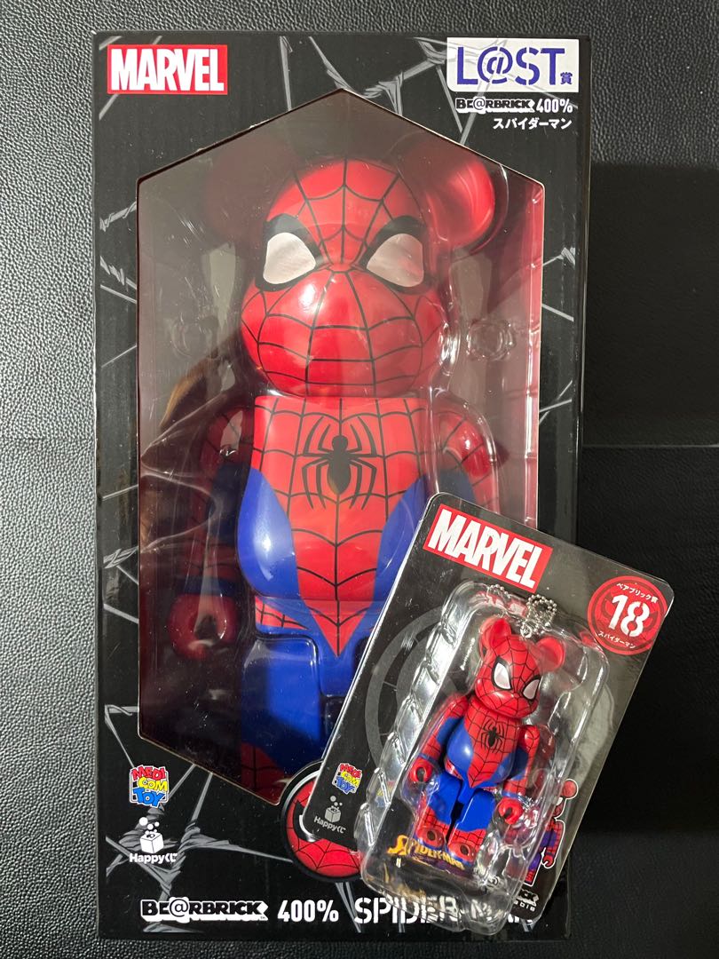 Bearbrick Spider man 100 + 400%, Hobbies & Toys, Toys & Games on