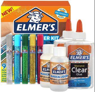  Elmer's Colour Changing Slime Kit, Slime Supplies Include  Colour Changing Glue, with Magical Liquid Slime Activator, Activates with  UV Light