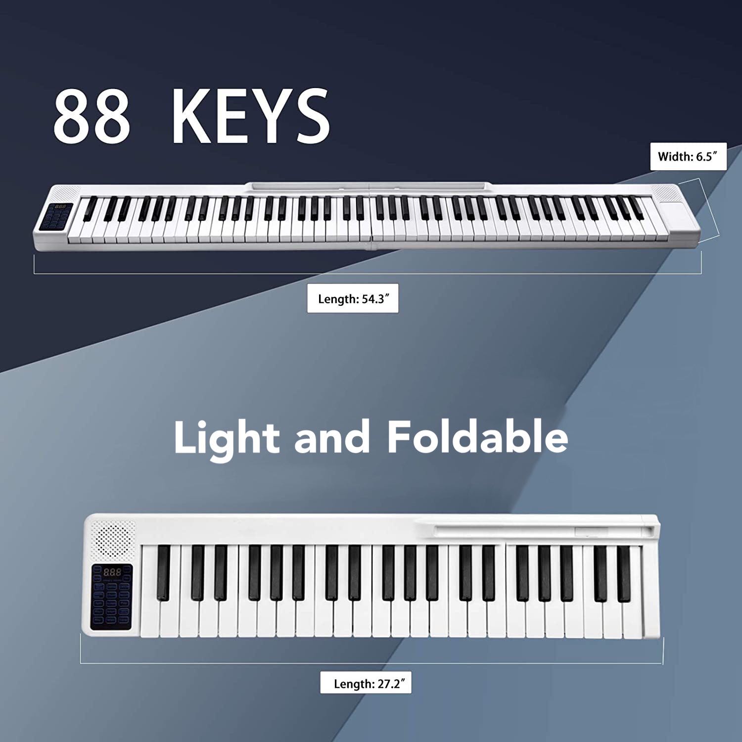 Brand New Bora BR01 88 Keys Digital Piano Portable Fordable Electronic with Folding Piano