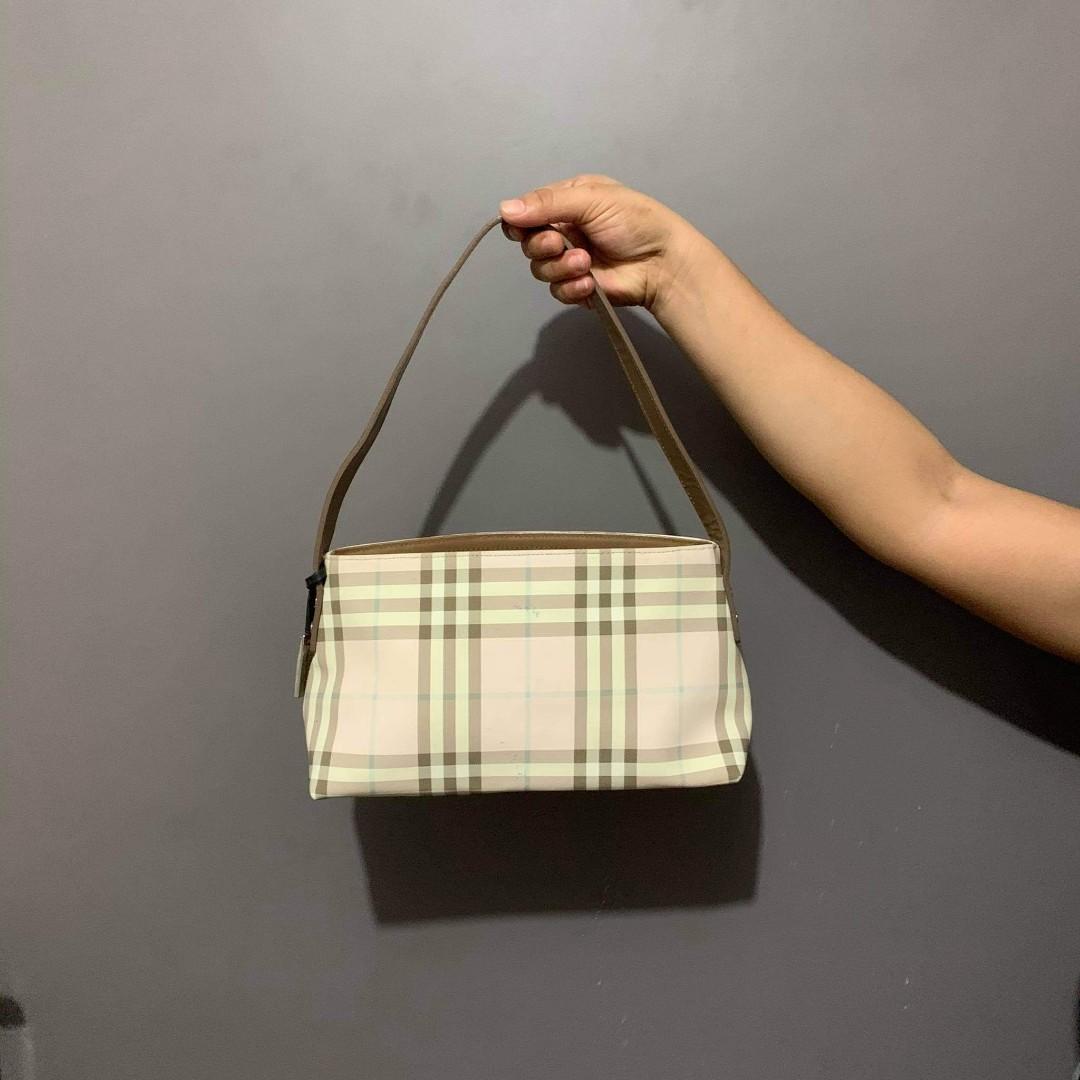 Burberry Nova Check Small Pochette Bag in PVC Leather, Luxury, Bags &  Wallets on Carousell