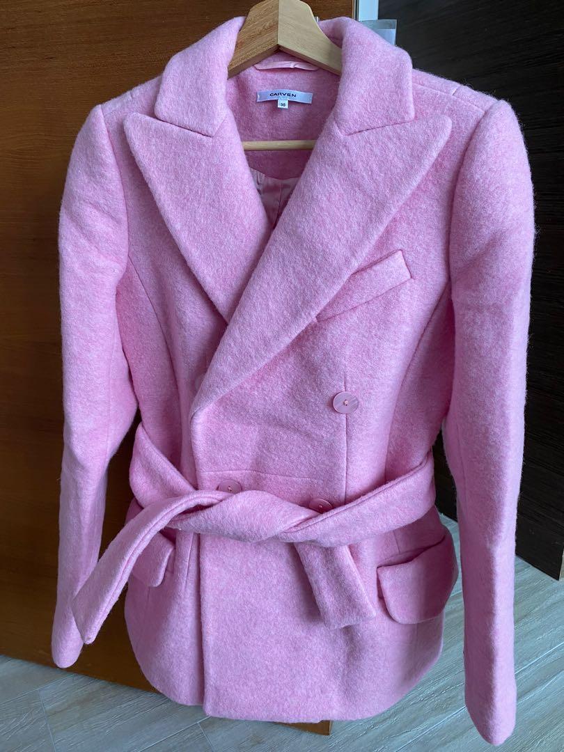 Carven pink coat outlet