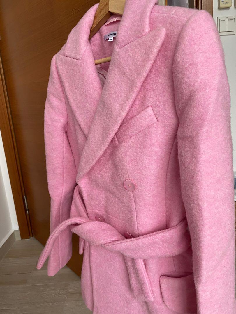 Carven pink coat outlet