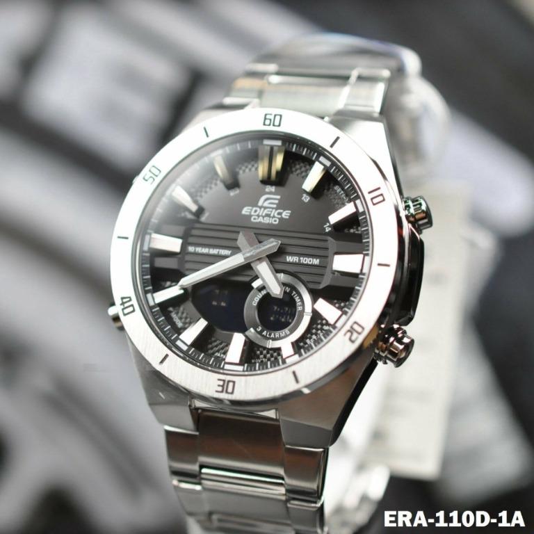 Casio Edifice ERA 110D 1A Chronograph Telememo Analog Digital