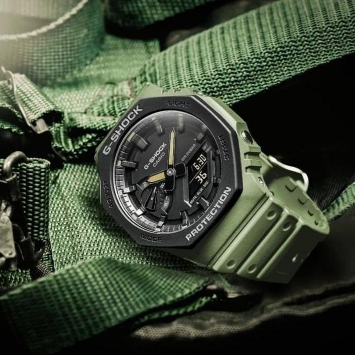 G shock on sale casio green light