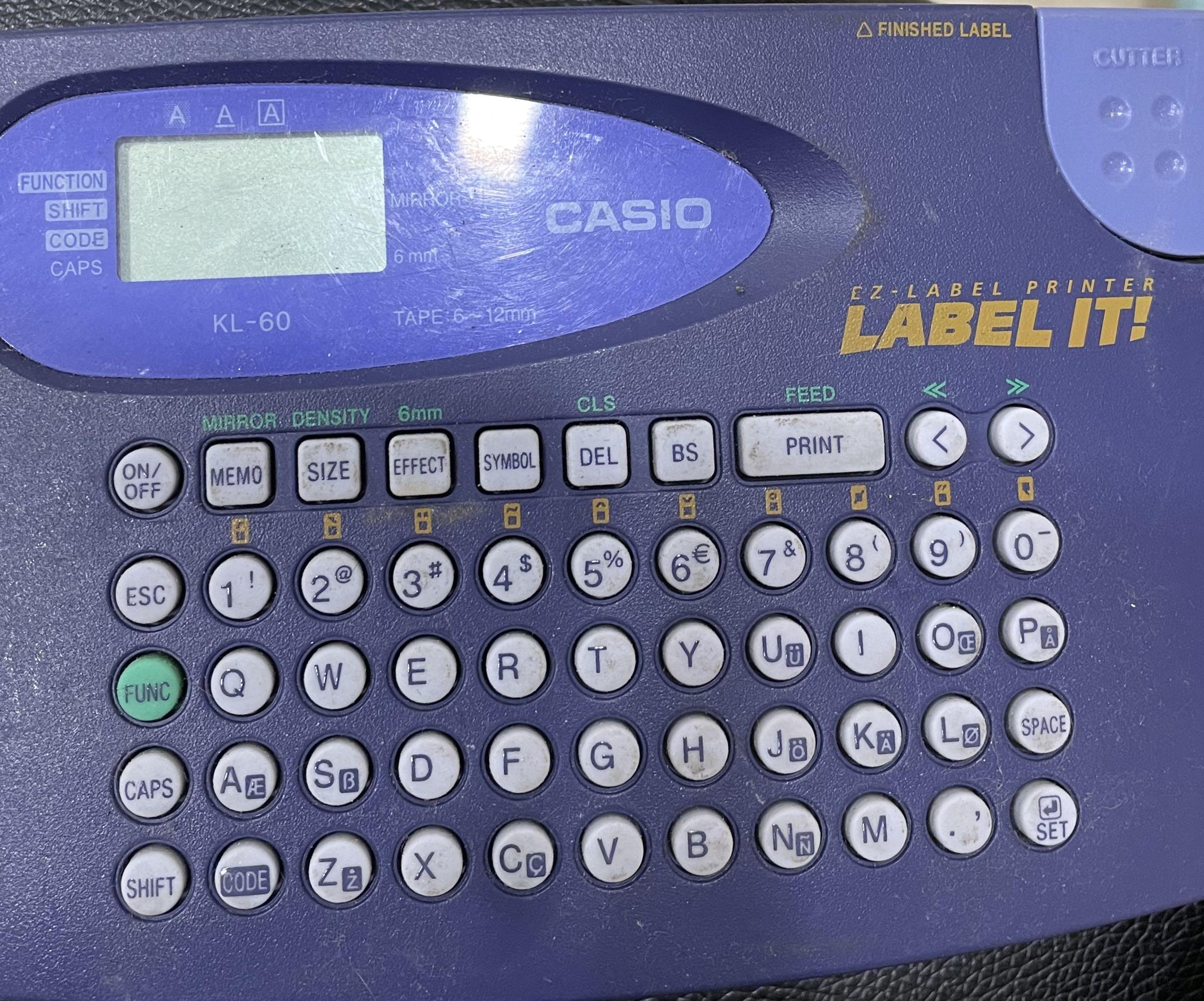 Casio Label Printer, Computers & Tech, Printers, Scanners & Copiers on