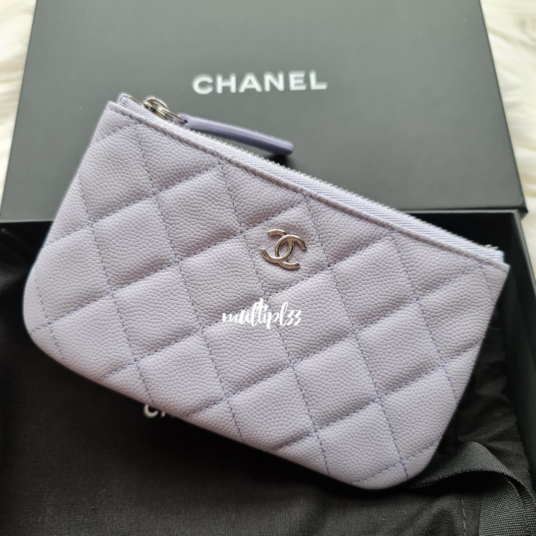 Chanel 21k Purple Mini O Case in Caviar SHW, Luxury, Bags & Wallets on  Carousell