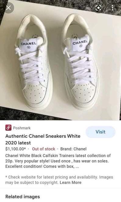 Pre-owned Chanel White/black Suede And Leather Cc Low Top Sneakers Size 36  | ModeSens