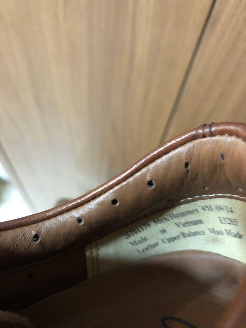 Clarks leather upper balance man made sales