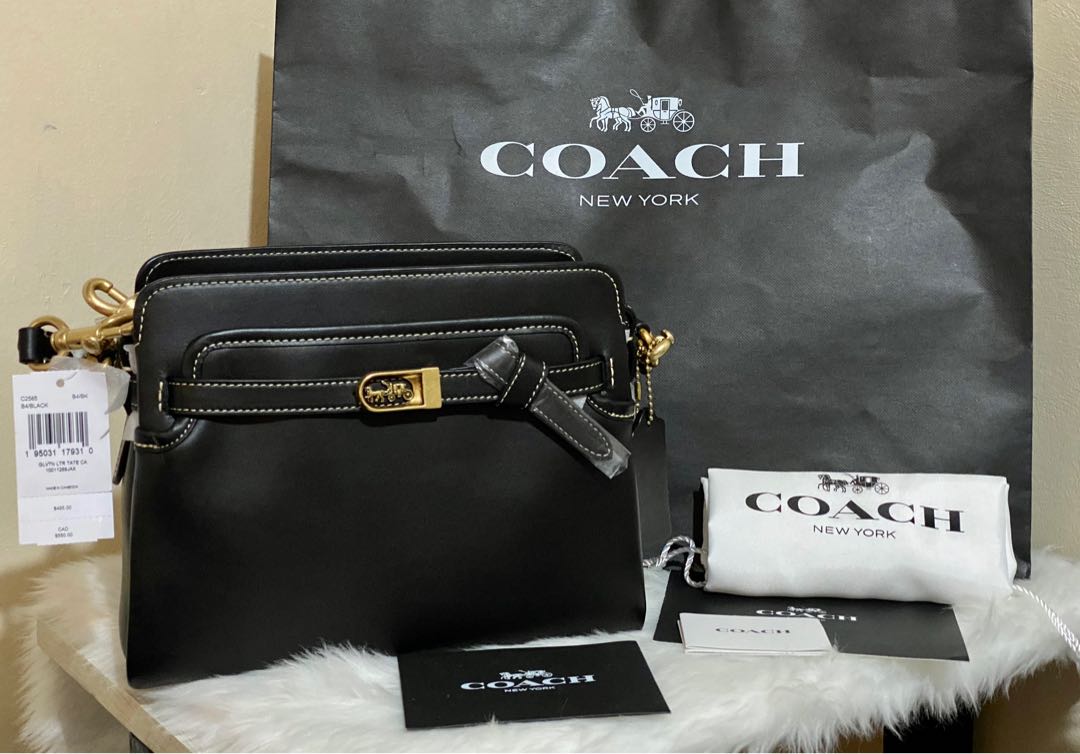 coach tate carryall black