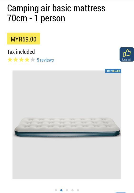 decathlon single airbed