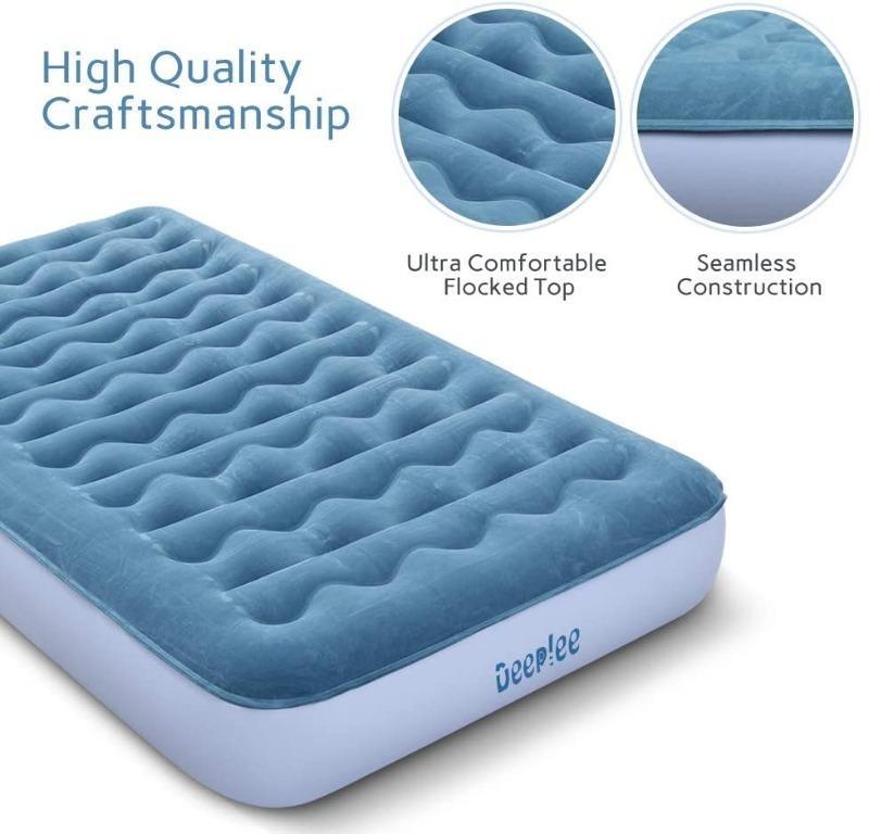 Deeplee Air Bed Single Airbed Twin Size Air Mattress for Outdoor