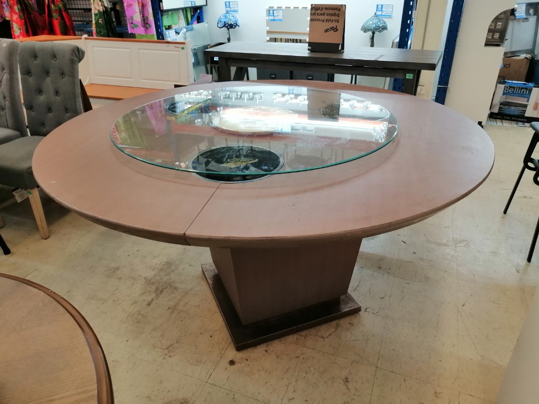 Lazy susan shop glass table