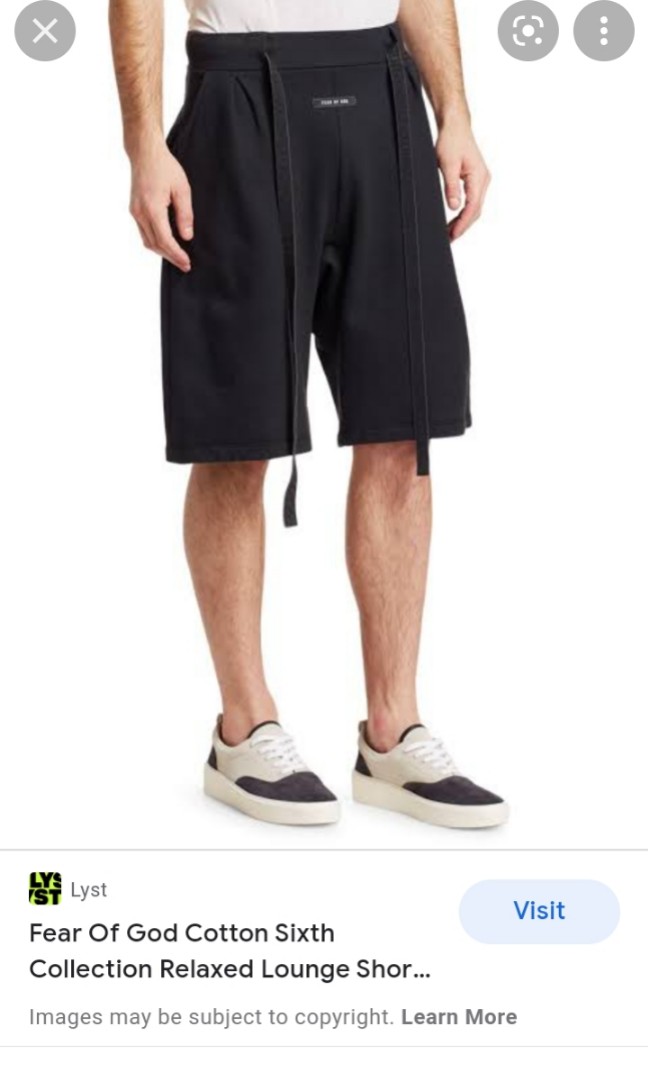 fear of god 6th Relaxed Lounge Shorts BK