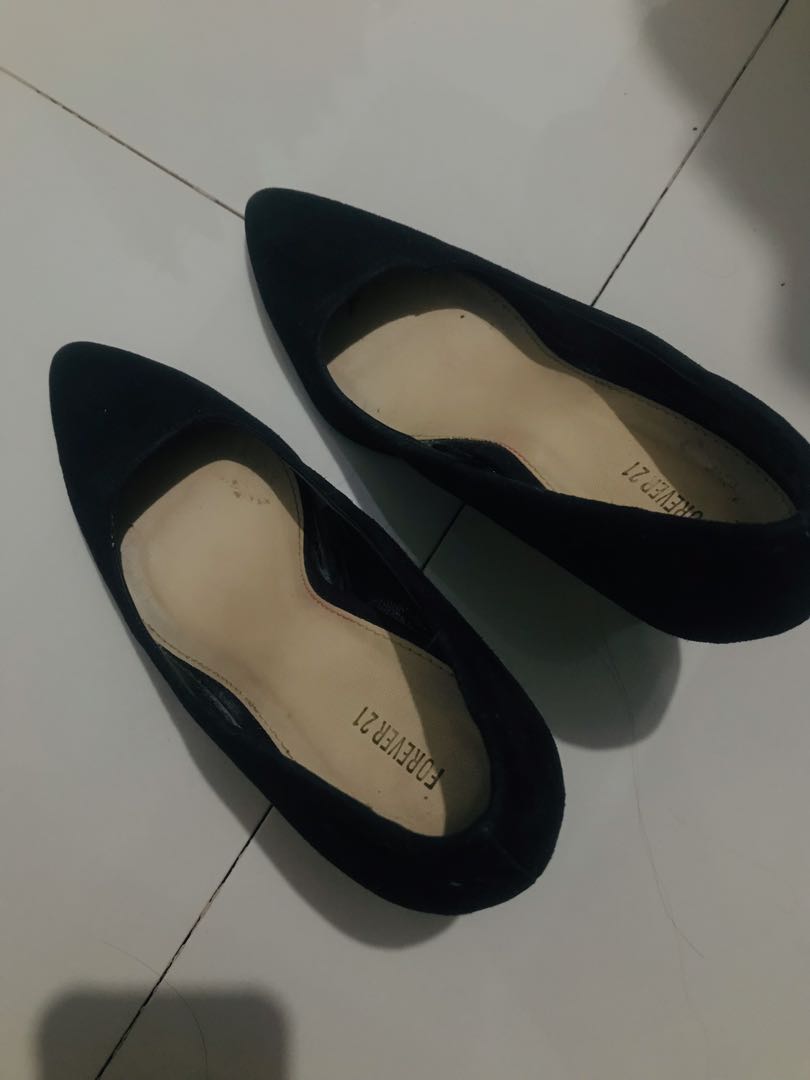 Forever 21 black shoes Women s Fashion Footwear Heels on Carousell