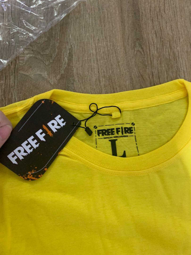 FREE FIRE OFFICIAL MERCHANDISE KAOS FREE FIRE KUNING Fesyen Pria FREE FIRE OFFICIAL MERCHANDISE KAOS FREE FIRE KUNING Fesyen Pria