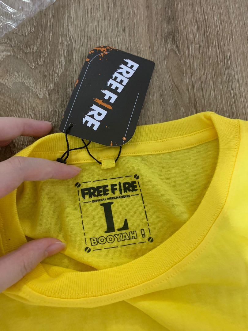FREE FIRE OFFICIAL MERCHANDISE KAOS FREE FIRE KUNING Fesyen Pria FREE FIRE OFFICIAL MERCHANDISE KAOS FREE FIRE KUNING Fesyen Pria