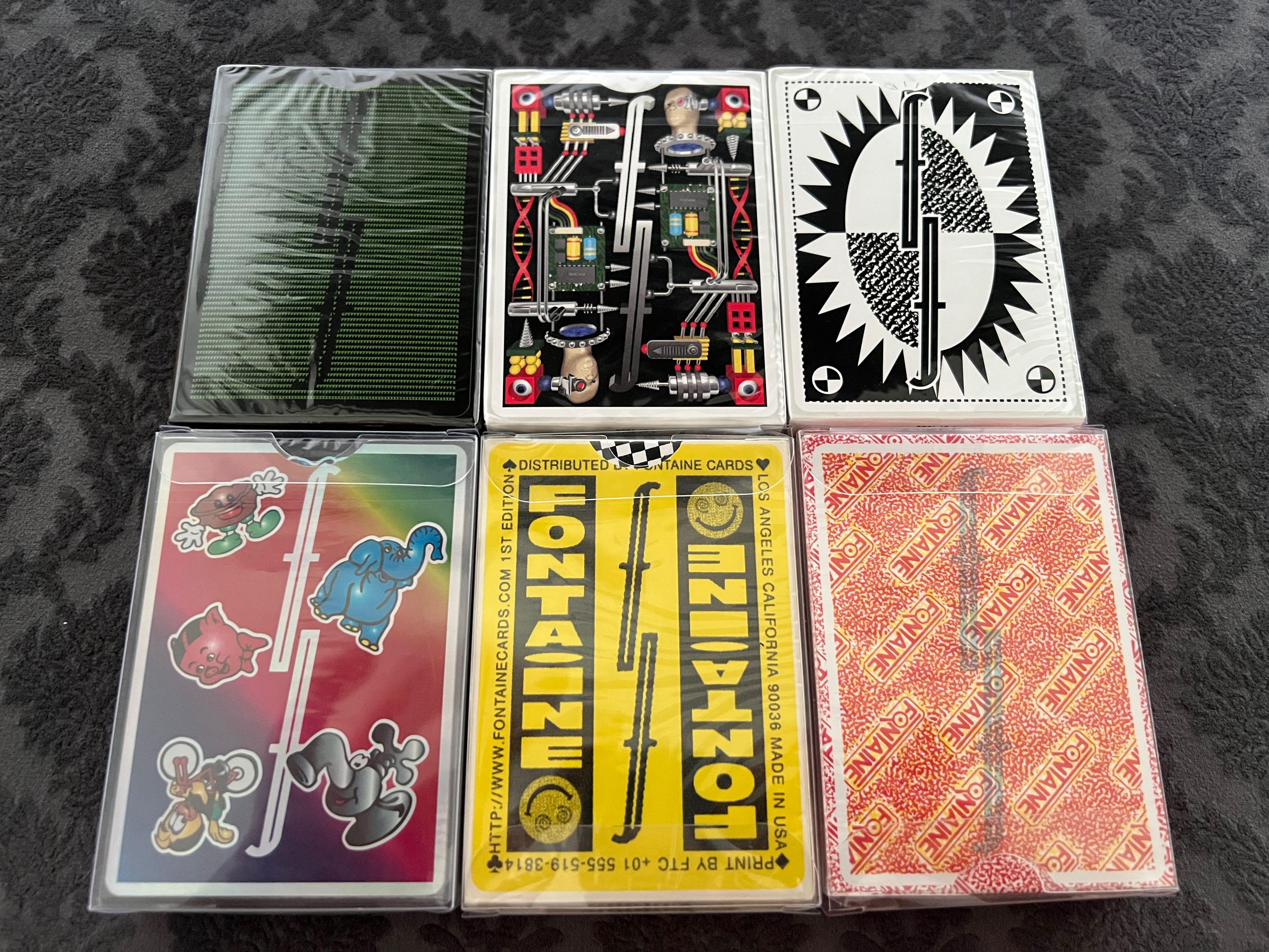 Full Set w Brick Box) Fontaine Fever Dream Playing Cards, Hobbies