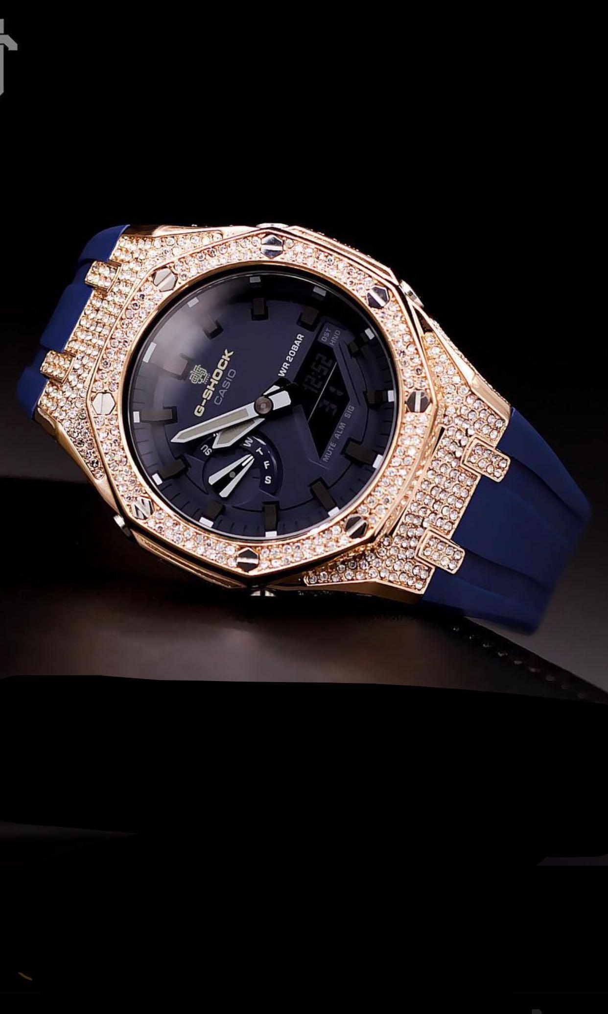 G Shock Casio full bling v5 diamond case bundle