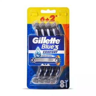 Gillette Blue3 Comfort Razor Promo Pack (6+2) pcs Free (IMPORTED)