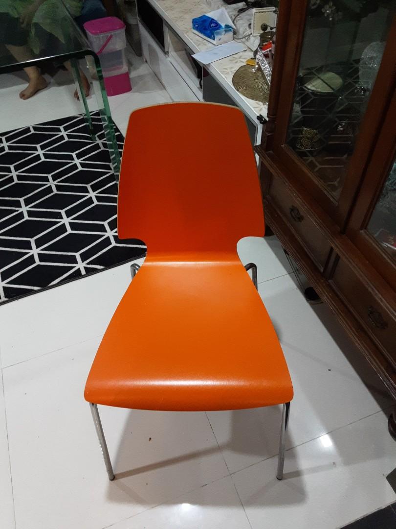 Glass Dining Table including 4 pcs Ikea Chairs), Furniture & Home