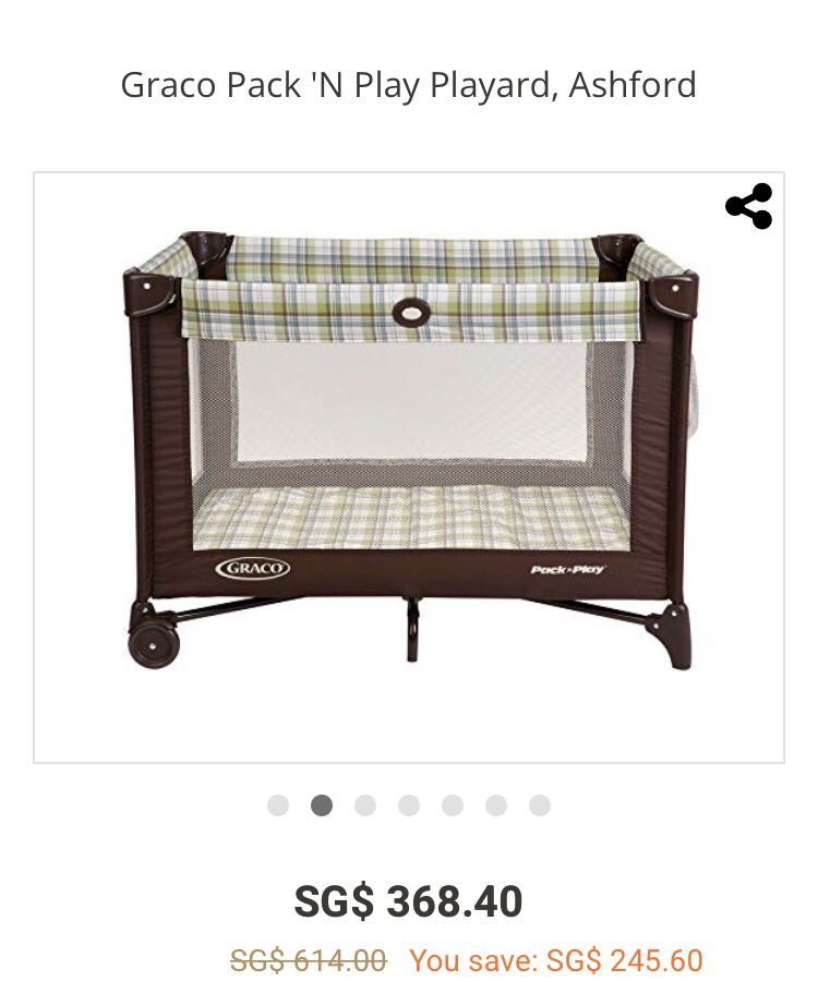 Graco travel cot (pack n play), Babies & Kids, Baby Nursery & Kids Furniture, Cots & Cribs on