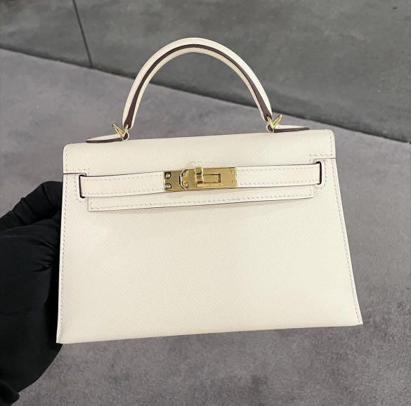 Hermes Special Order (HSS) Kelly 20 Nata and Gris Asphalte Epsom Selli –  Madison Avenue Couture