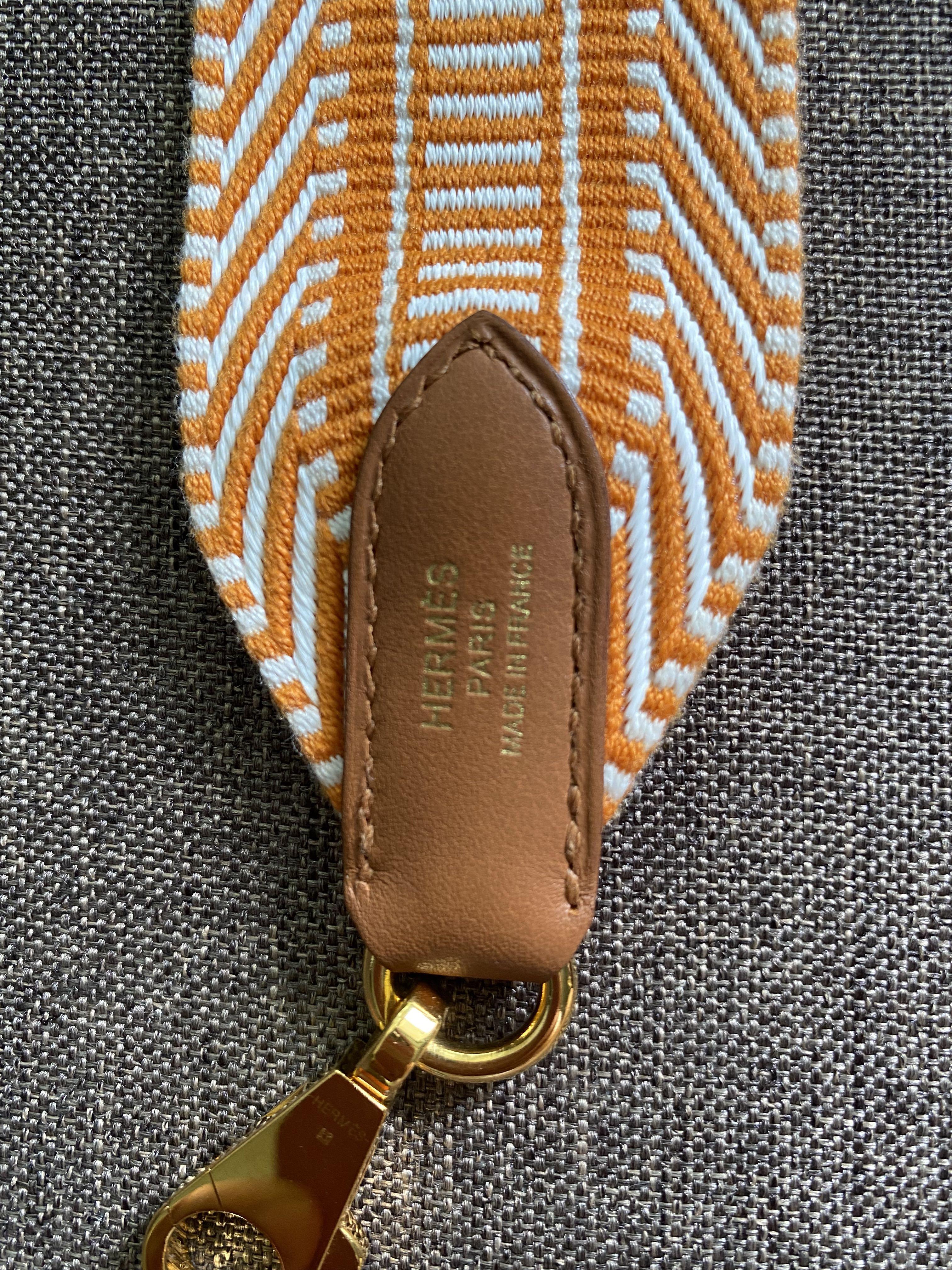 99% NEW HERMES Sangle Cavale 25 mm bag strap, Luxury, Accessories on  Carousell