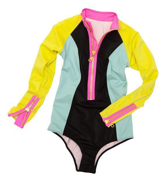 H M Long Sleeve Scuba Swimsuit