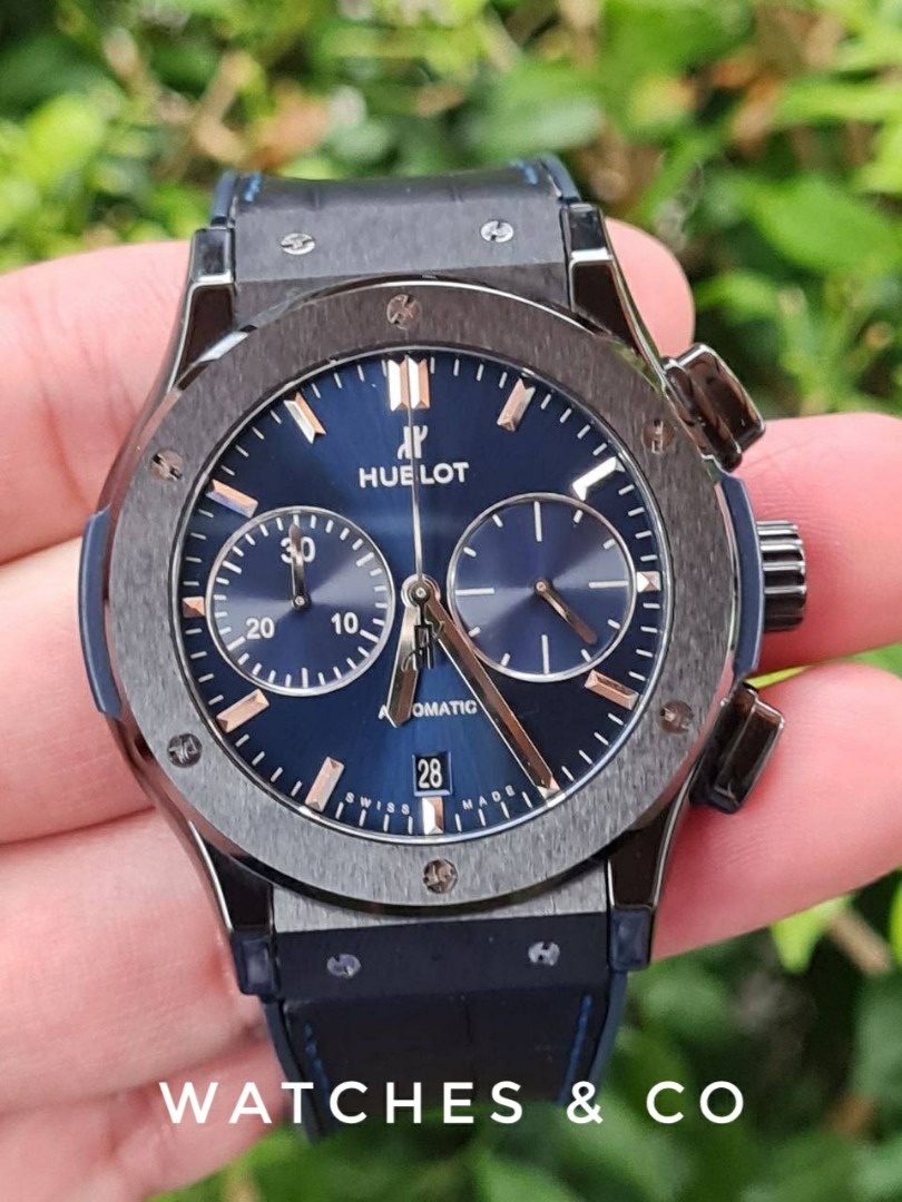 Hublot classic fusion outlet ceramic blue chronograph