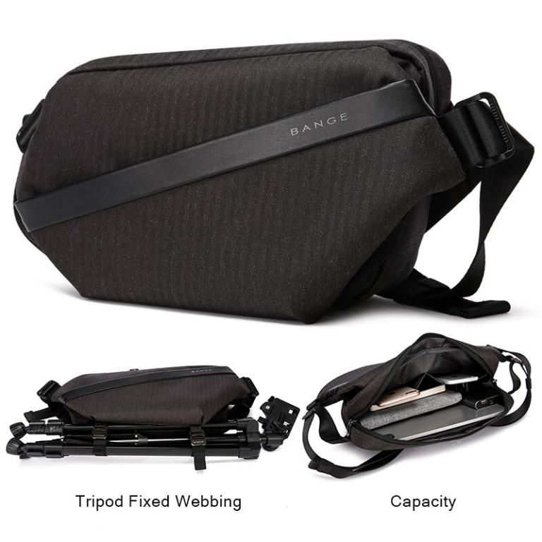 hk Men's Shoulder Crossbody Chest Waterproof Anti-Theft Sling Bag with USB  Charging Port for iPad 11.3 for Outdoor Sport Travel Casual Office Business  (Black) : : Fashion